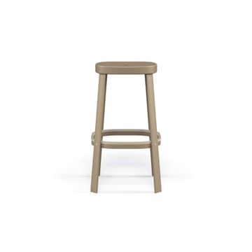 barstool / outside in Steel - Collection Thor by Emu - view 2
