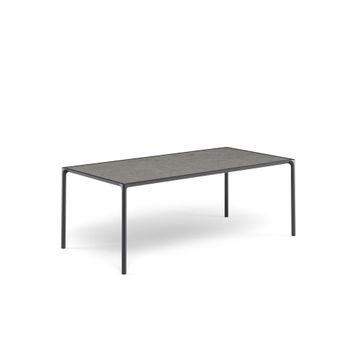three seats sofa / outside in Aluminium, Eco-leather - Collection Terramare by Emu - view 8