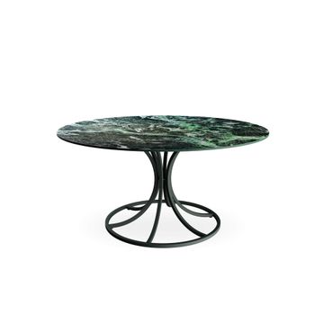 Collier 6/7 Seats round table with steel sheet top by Emu - view 7