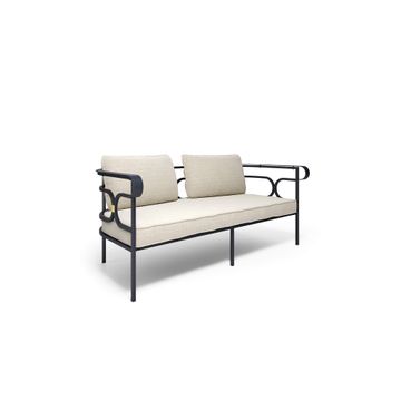 Collier 6/7 Seats round table with steel sheet top by Emu - view 3