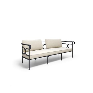 Collier 6/7 Seats round table with steel sheet top by Emu - view 2