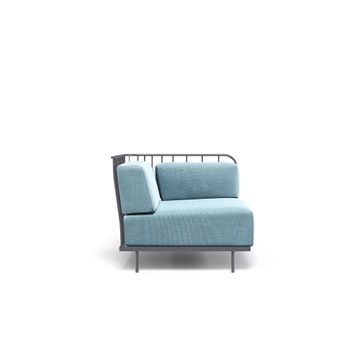 right terminal module / outside in Steel, Fabrics Basic, Fabrics Standard, Fabrics exclusive - Collection Cannole by Emu - view 3