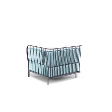 right terminal module / outside in Steel, Fabrics Basic, Fabrics Standard, Fabrics exclusive - Collection Cannole by Emu - view 4