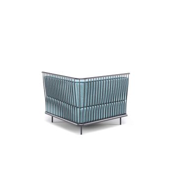 angular module / outside in Steel, Fabrics Basic, Fabrics Standard, Fabrics exclusive - Collection Cannole by Emu - view 4