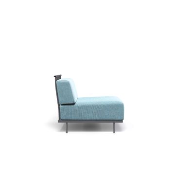 linear module / outside in Steel, Fabrics Basic, Fabrics Standard, Fabrics exclusive - Collection Cannole by Emu - view 3