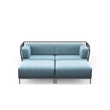 right terminal module / outside in Steel, Fabrics Basic, Fabrics Standard, Fabrics exclusive - Collection Cannole by Emu - view 9
