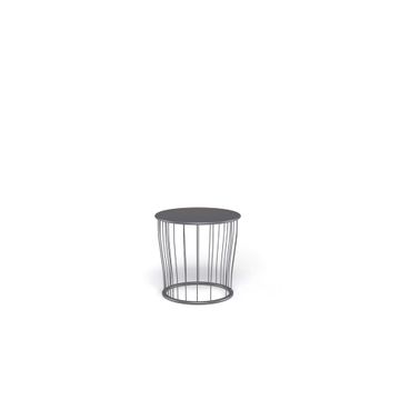pouffe / outside in Steel, Fabrics Basic, Fabrics Standard, Fabrics exclusive - Collection Cannole by Emu - view 7