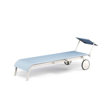 stackable sunbed with accessories / outside in Aluminium, emu-tex - Collection Tiki by Emu - view 3