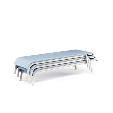stackable sunbed / outside in Aluminium, emu-tex - Collection Tiki by Emu - view 2