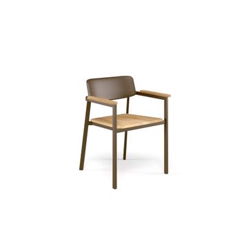 Shine Rectangular table with teak top 166x100 by Emu - view 9