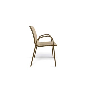 armchair / outside in Aluminium, emu-tex - Collection Holly by Emu - view 3
