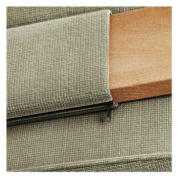 2-seater sofa alu-teak / outside in - Collection Twins by Emu - view 6