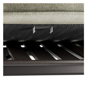 2-seater sofa alu-teak / outside in - Collection Twins by Emu - view 7