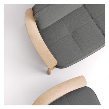 2-seater sofa Teak / esterno in Teak - Collezione Twins by Emu - view 5