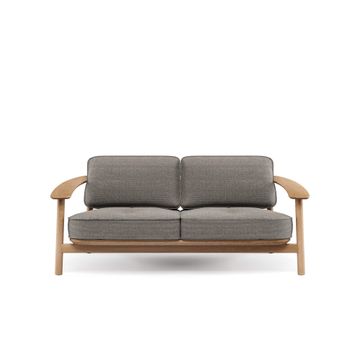 2-seater sofa Teak / esterno in Teak - Collezione Twins by Emu - view 2