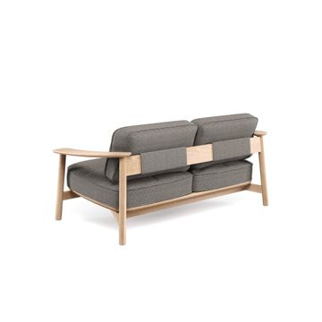 2-seater sofa Teak / esterno in Teak - Collezione Twins by Emu - view 4