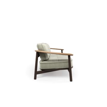 3-seater sofa alu-teak / outside in - Collection Twins by Emu - view 3