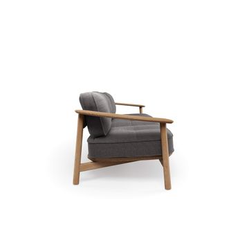 3-seater sofa Teak / esterno in Teak - Collezione Twins by Emu - view 3