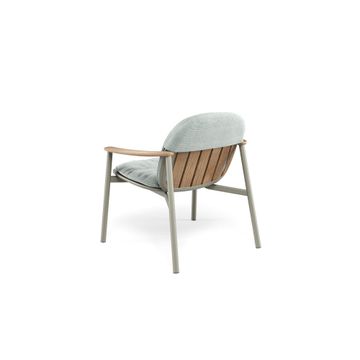 lounge chair alu-teak / outside in Aluminium-Teak - Collection Twins by Emu - view 7