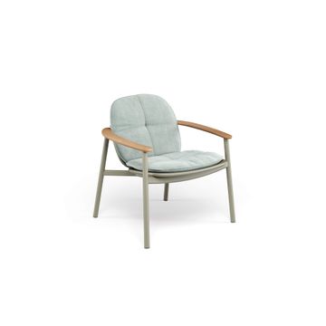 lounge chair alu-teak / outside in Aluminium-Teak - Collection Twins by Emu - view 8