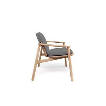 Teak lounge chair for garden / outside in Teak - Collection Twins by Emu - view 7