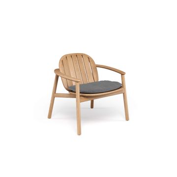 Teak lounge chair for garden / outside in Teak - Collection Twins by Emu - view 2