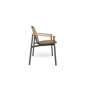 armchair alu-teak / outside in - Collection Twins by Emu - view 3