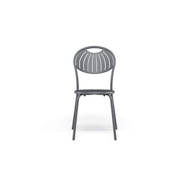 chair / outside in Steel - Collection Coupole by Emu - view 2
