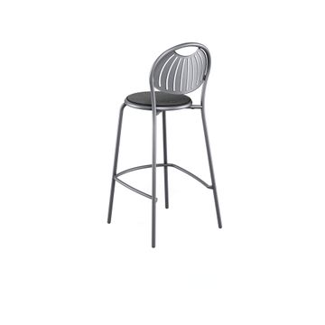 barstool / outside in Steel - Collection Coupole by Emu - view 5