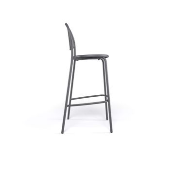 barstool / outside in Steel - Collection Coupole by Emu - view 3