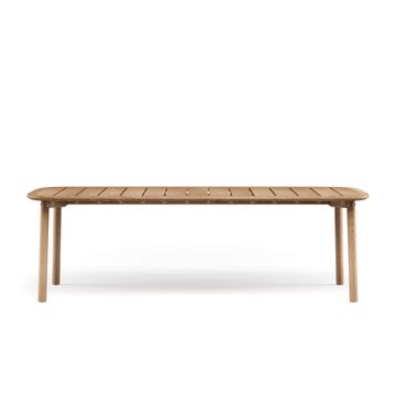8/10 seats rectangular table / outside in Teak - Collection Twins by Emu - view 2