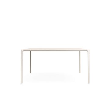 8 seats porcelain stoneware top square table / outside in Aluminium - Collection Terramare by Emu - view 4
