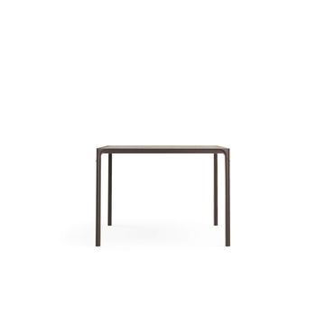4 seats porcelain stoneware top square table / outside in Aluminium - Collection Terramare by Emu - view 4