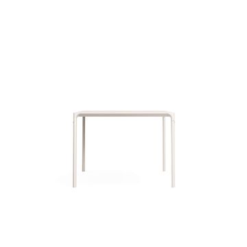 4 seats porcelain stoneware top square table / outside in Aluminium - Collection Terramare by Emu - view 2