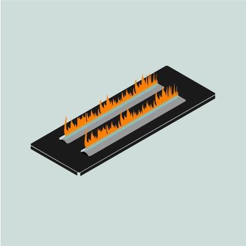 Tenore 140 Gasfire by Element4 - view 4