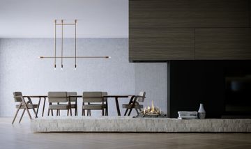 Sky Medium Roomdivider Gasfire by Element4 - view 3