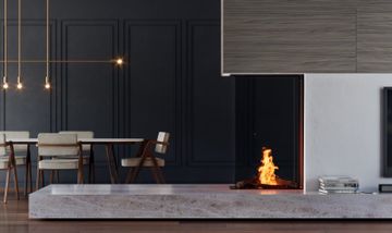 Sky Medium Roomdivider Bio Bio Ethanol fire by Element4 - view 2