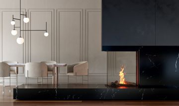 Sky Small Roomdivider bio outdoor Bio Ethanol fire by Element4 - view 2