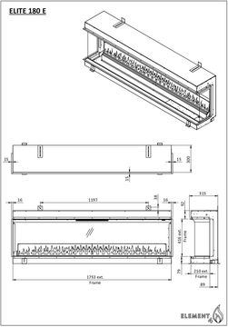 Elite 180 e Supreme Electric fireplace by Element4 - view 8