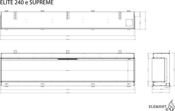 Elite 240 e Supreme Electric fireplace by Element4 - view 7