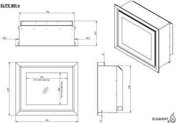 Elite 80 I e Supreme Electric fireplace by Element4 - view 8