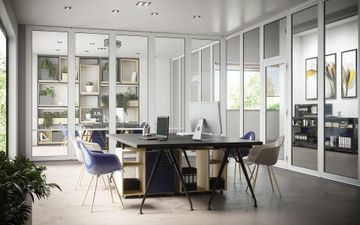 Soundproof glass wall Akustikglas by Estfeller Pareti - view 2