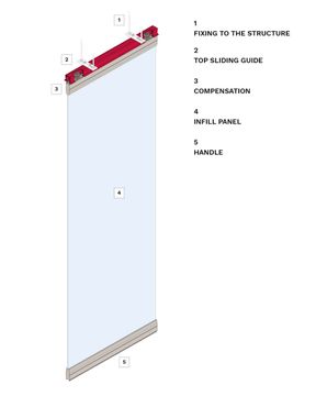 Kristal sliding glass wall by Estfeller Pareti - view 4