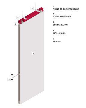 EI60 Fire Resistant sliding wall by Estfeller Pareti - view 4