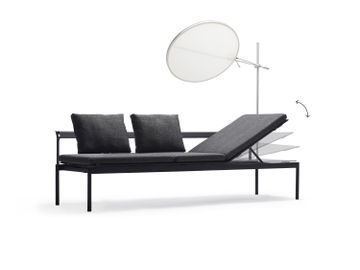 Sol+Luna sofa sunbed by Extremis - view 3