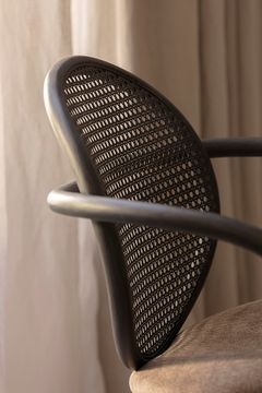 Loop dining armchair with solid wood legs by EXPORMIM - view 2