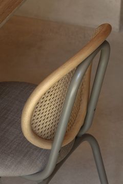 Loop dining chair with metal legs by EXPORMIM - view 2