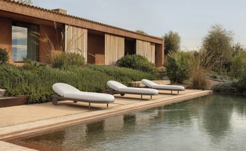 Cask outdoor chaise longue with wheels by EXPORMIM - view 4