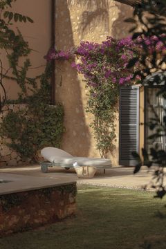 Cask outdoor chaise longue with wheels by EXPORMIM - view 3