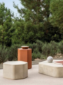 Talo outdoor hexagonal side table by EXPORMIM - view 3